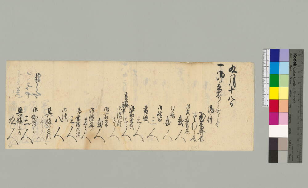 [公方様への献上品書上]