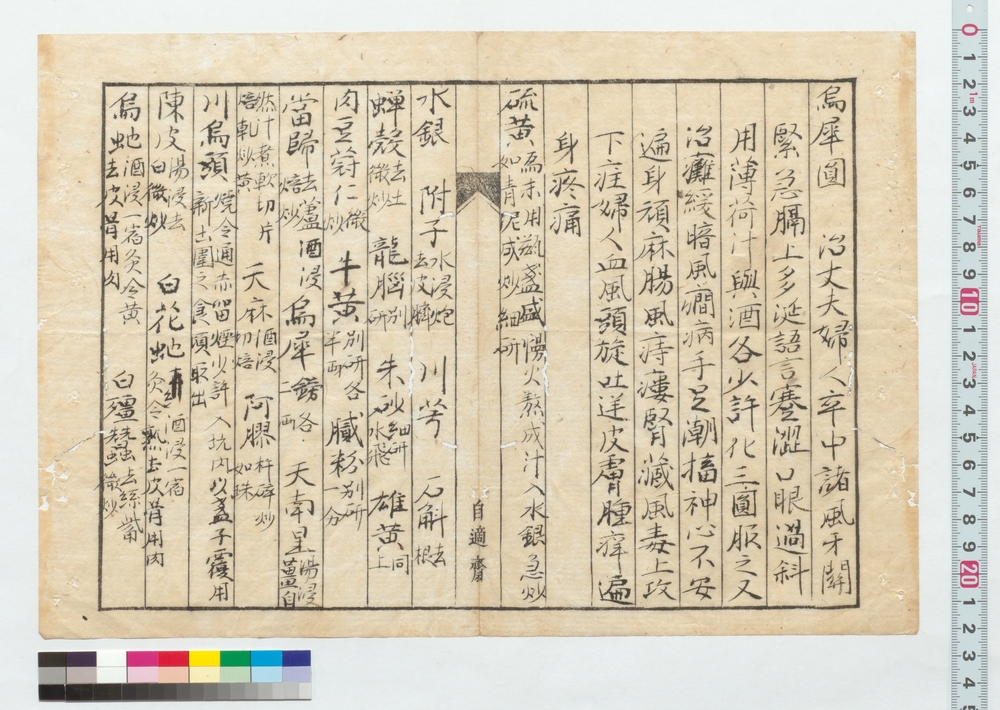 作品画像：[薬材料書上]