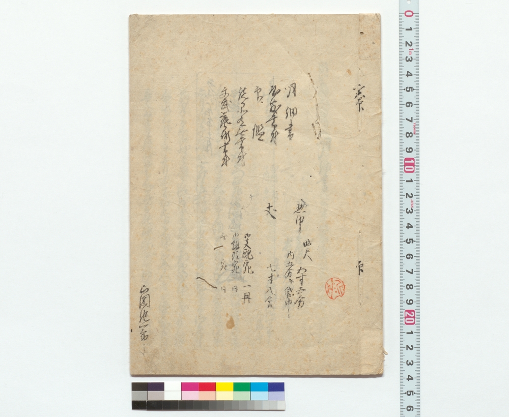 作品画像：明細書・屋敷書付・印鑑・諸品有無書付・文武芸術書付