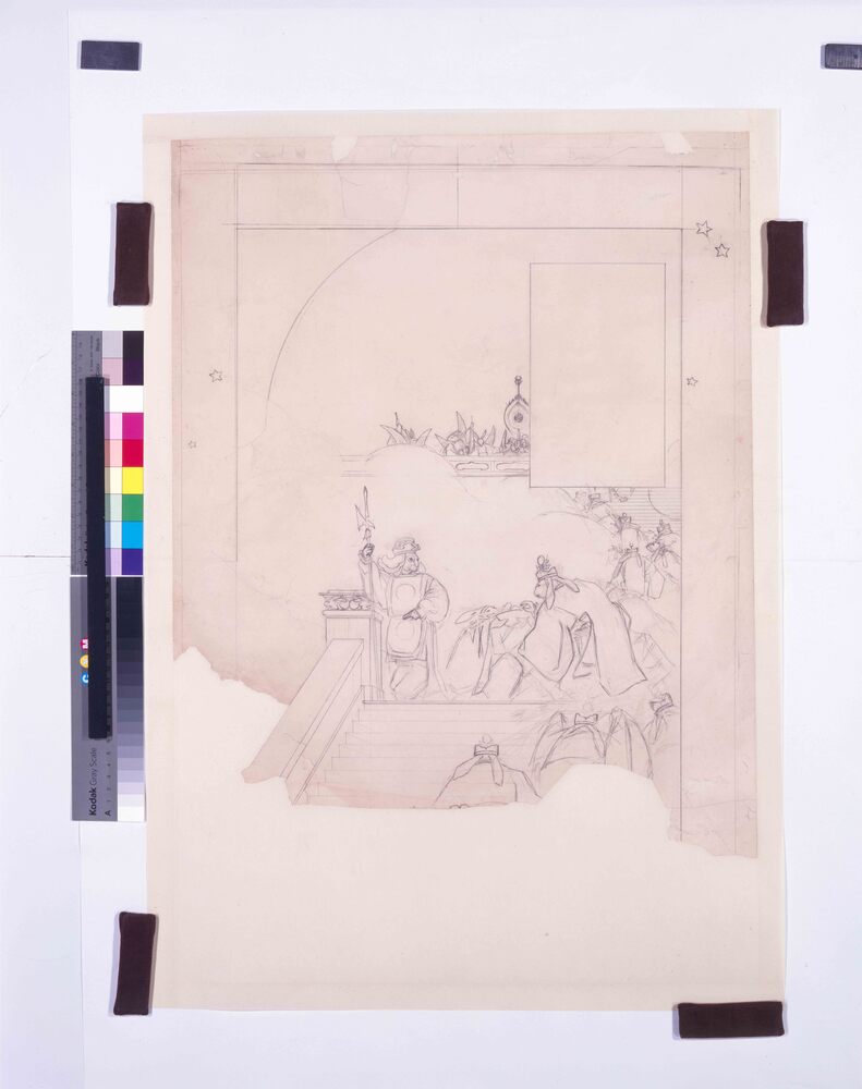 作品画像：下絵 凸版印刷合資会社明治36年カレンダー