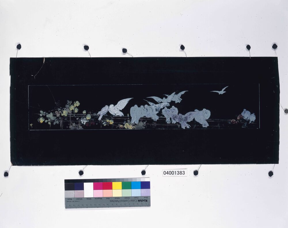 作品画像：下絵「鳩図」