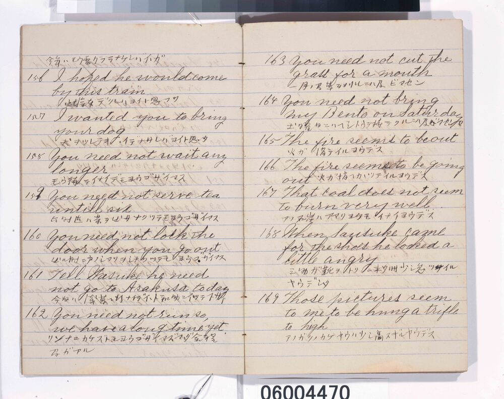 作品画像：英文筆記帳