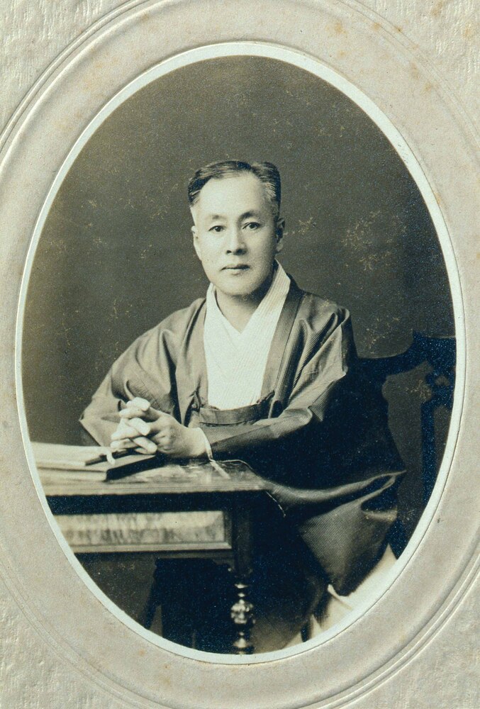 作品画像：川村清雄肖像