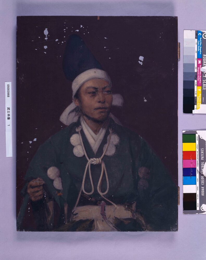 作品画像：下絵 皆川平恪肖像