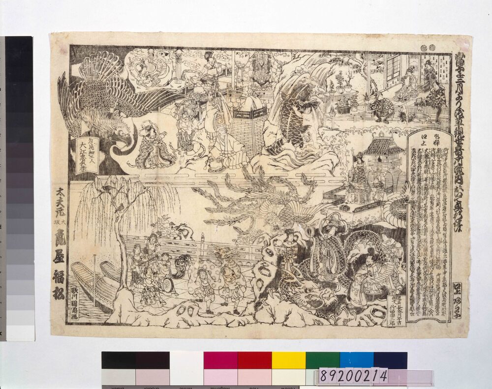 作品画像：當子壬二月より浅草観世音御境内ニおいて興行仕候