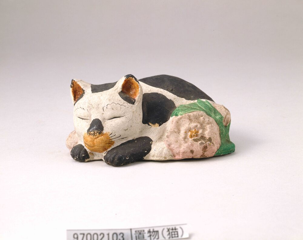 作品画像：土人形(猫)