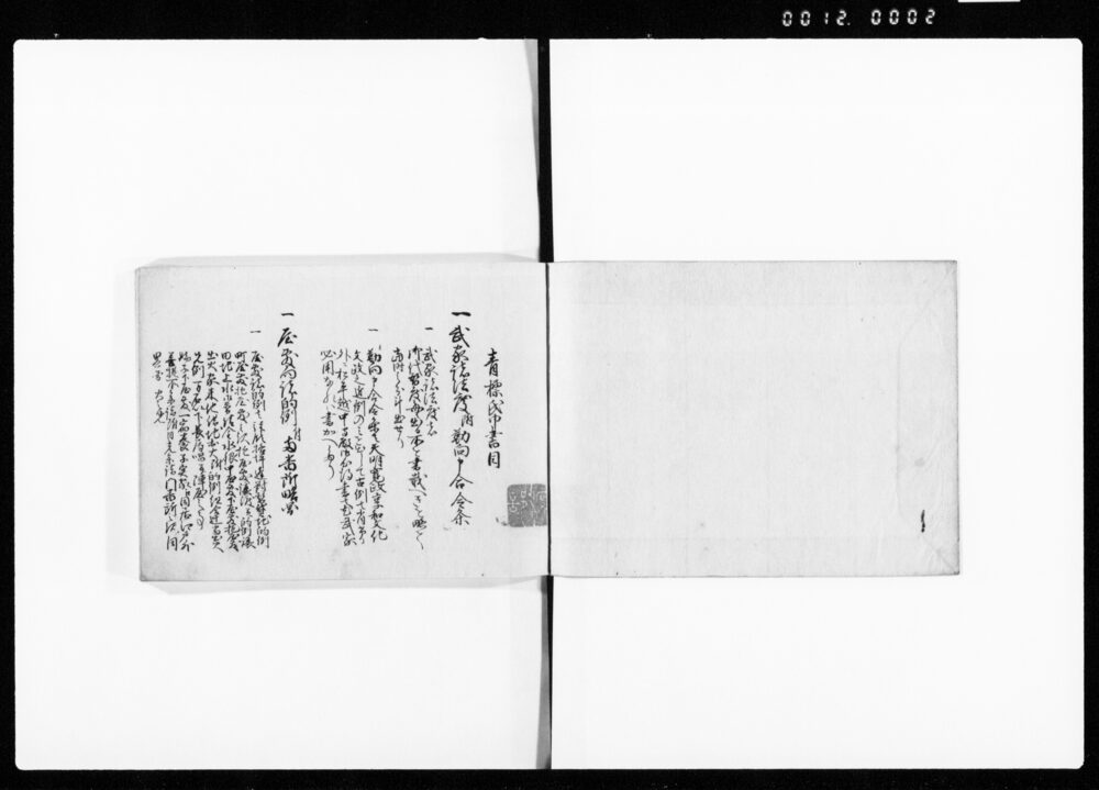 作品画像：青標紙 上・下