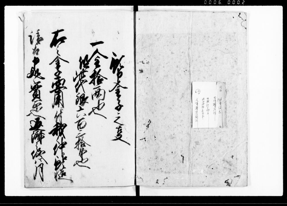 作品画像：見馴ぐさ(証文雛形)