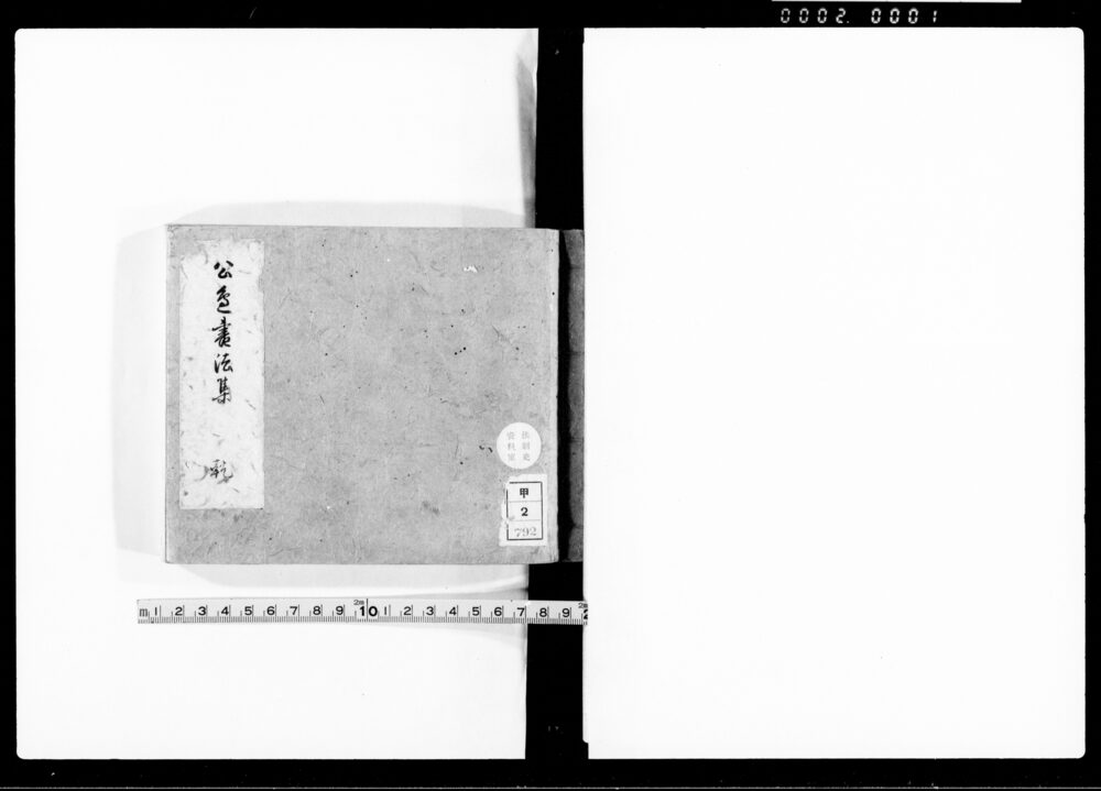 作品画像：公辺書法集 乾