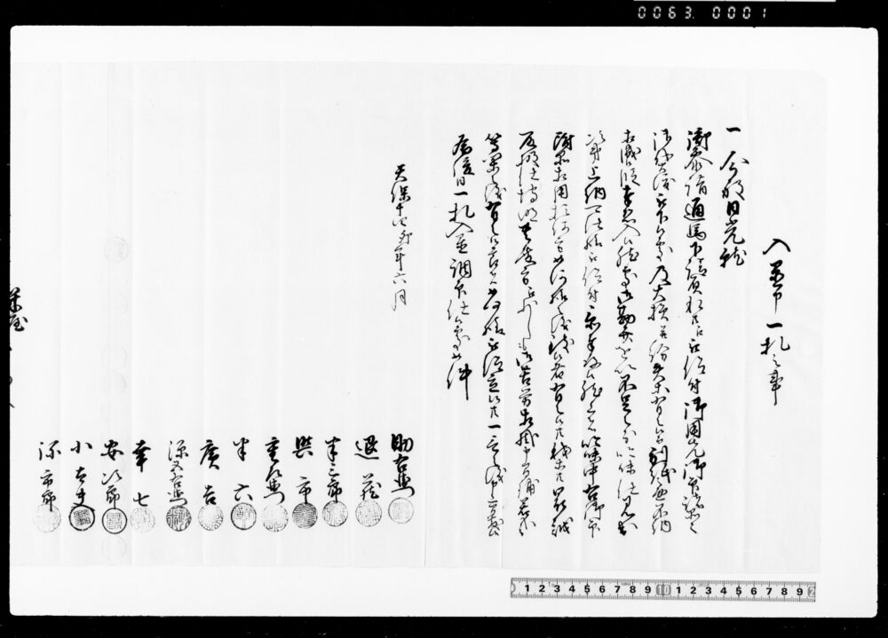 作品画像：入置申一札之事（御貸渡の品々大損并紛失等につき）