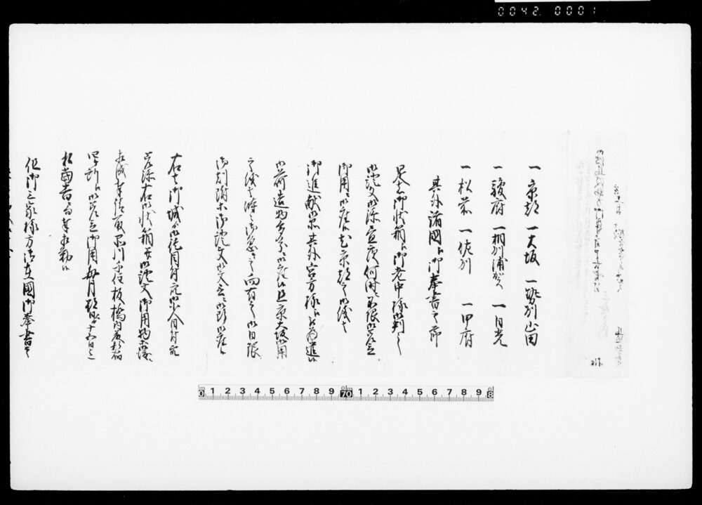 御伝馬役勤方御尋ニ付申上候書付控