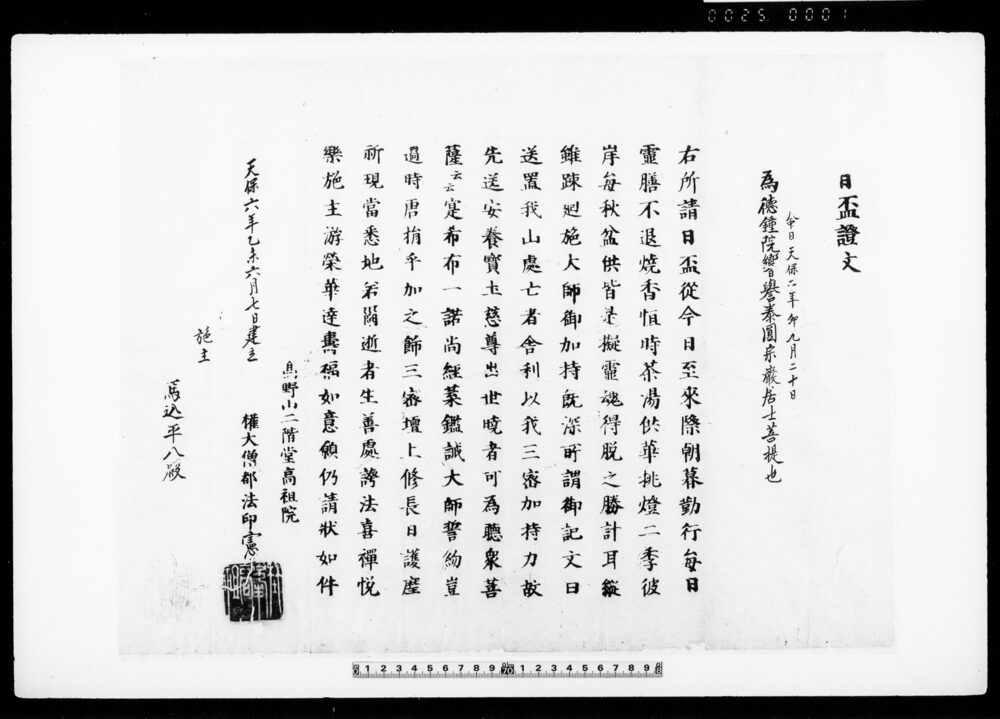 日盃証文