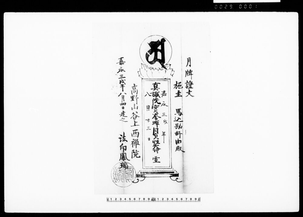 月牌証文