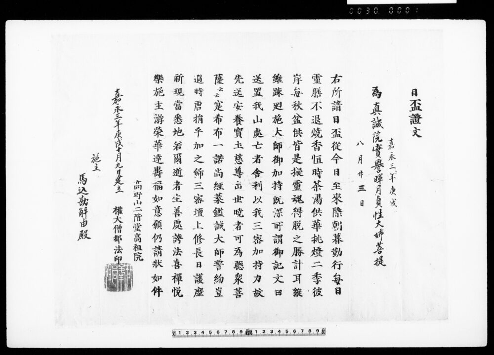 日盃証文