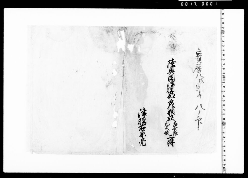 作品画像：陸奥国津軽郡長松類族 存命帳・死失帳