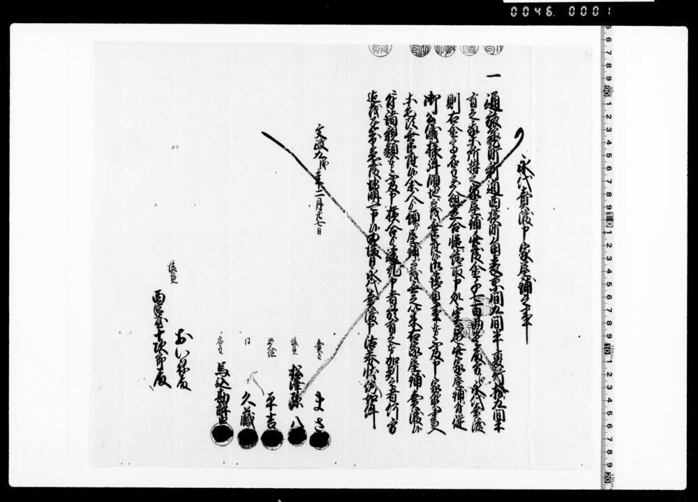 作品画像：永代売渡申家屋敷之事(家屋敷売渡証文)