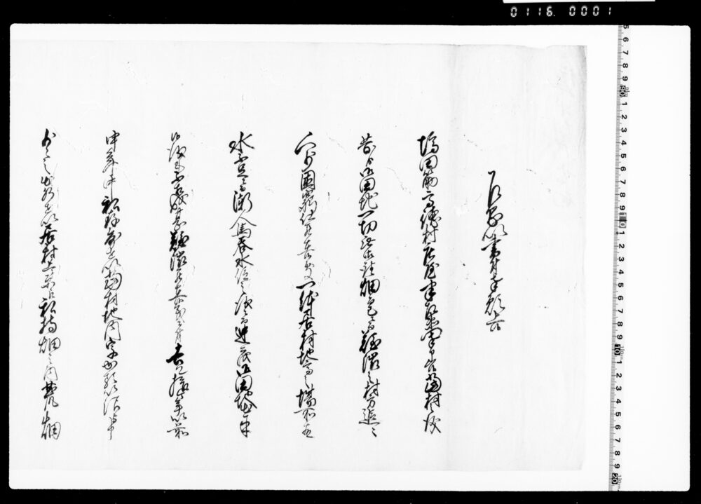 作品画像：乍恐以書付奉願上候(高徳村開発につき堀割普請金四百六十両拝借願)
