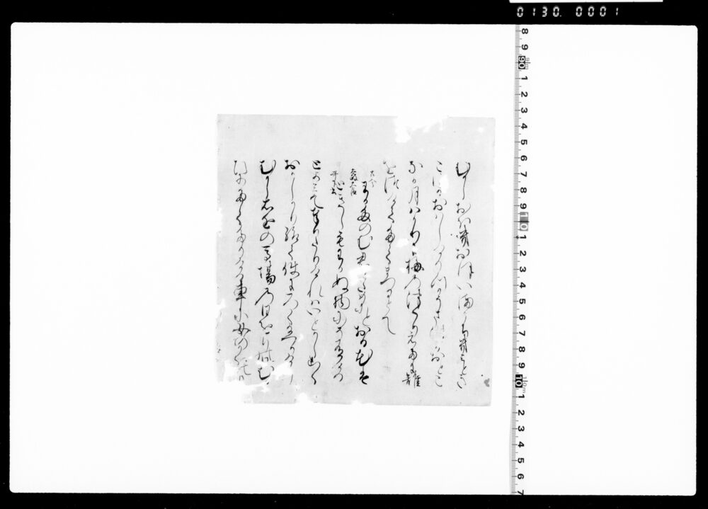 作品画像：伊勢物語写本(断簡)