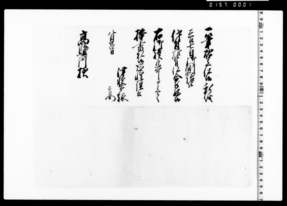 作品画像：高駿河宛書状留
