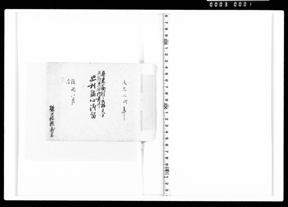 作品画像：関東筋村々御手入方其外見分御用中廻村諸心得留