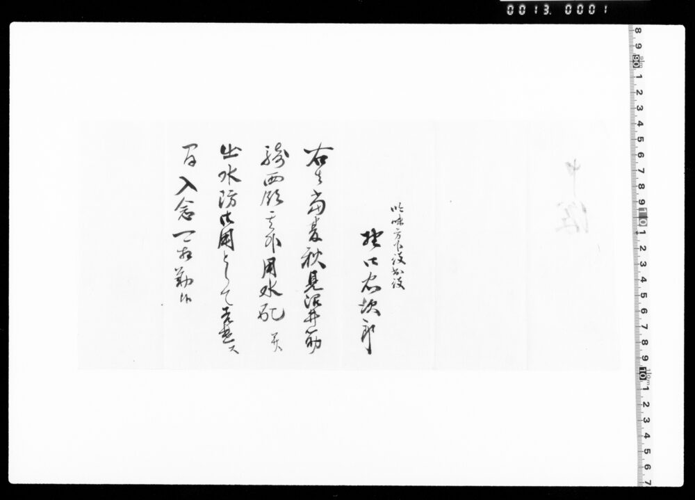 作品画像：見沼井筋駿西領其外用水配并出水防御用入念可相勤申渡