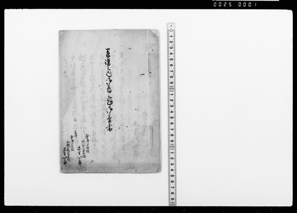 作品画像：系譜之内御尋之趣御答書