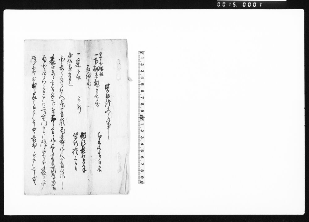作品画像：借銀子出入につき奉行所宛質物証文写
