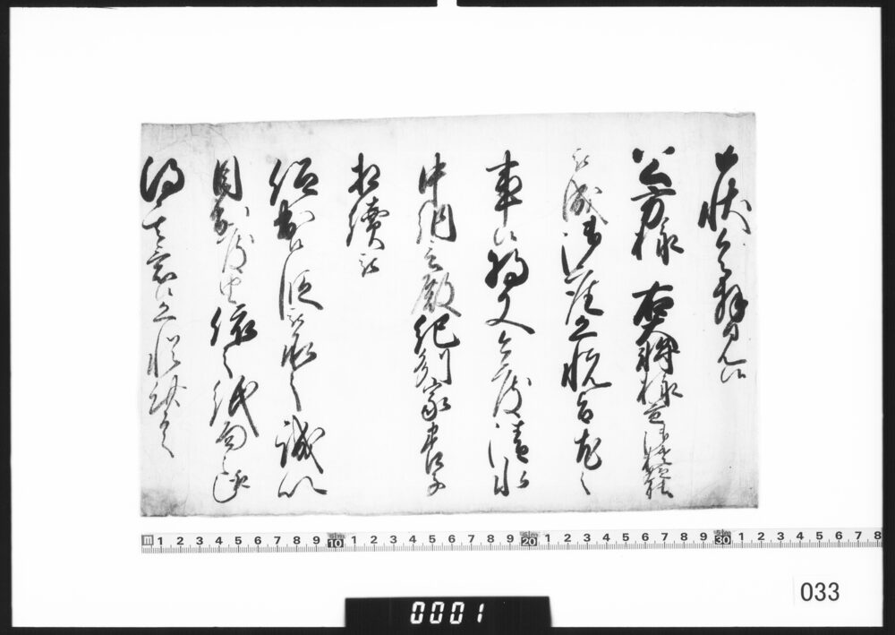 奉書断簡(清水中納言殿紀州家養子相続につき)