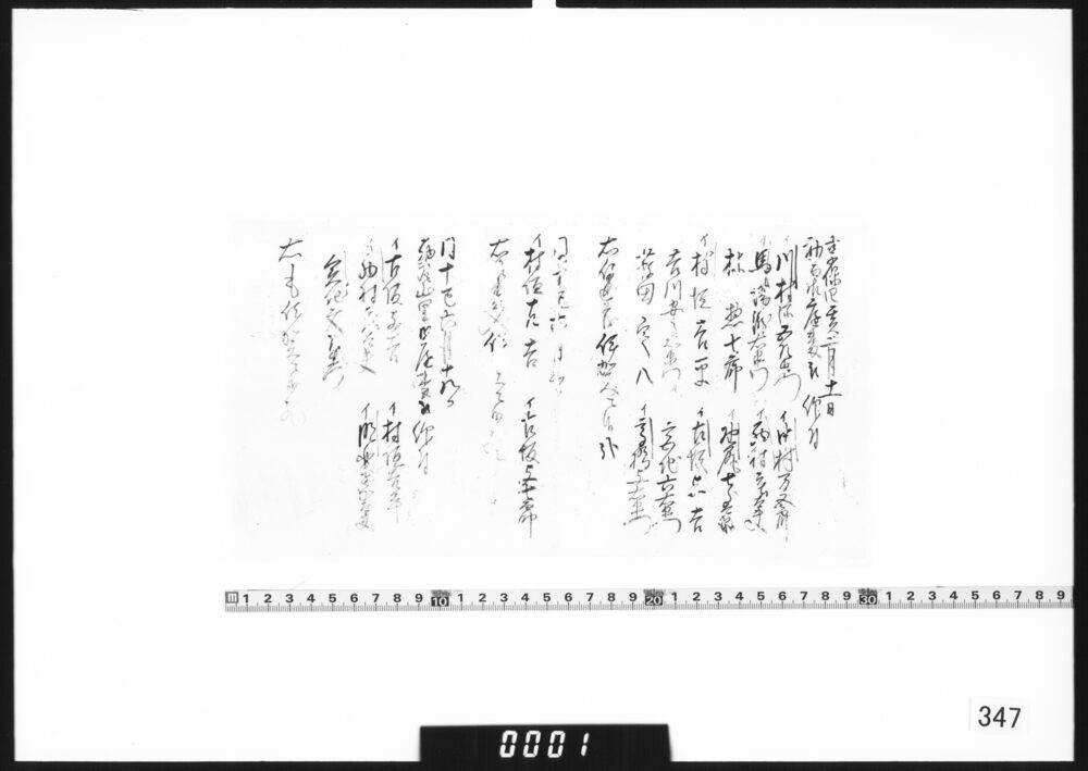 [御庭番一統筋履歴書上断簡一括]