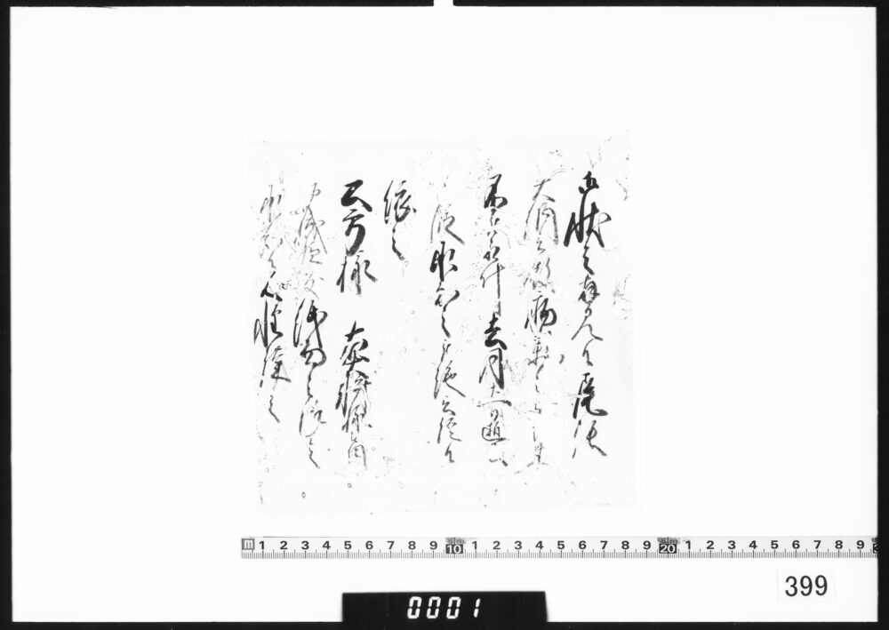 奉書断簡(尾張大納言逝去につき)