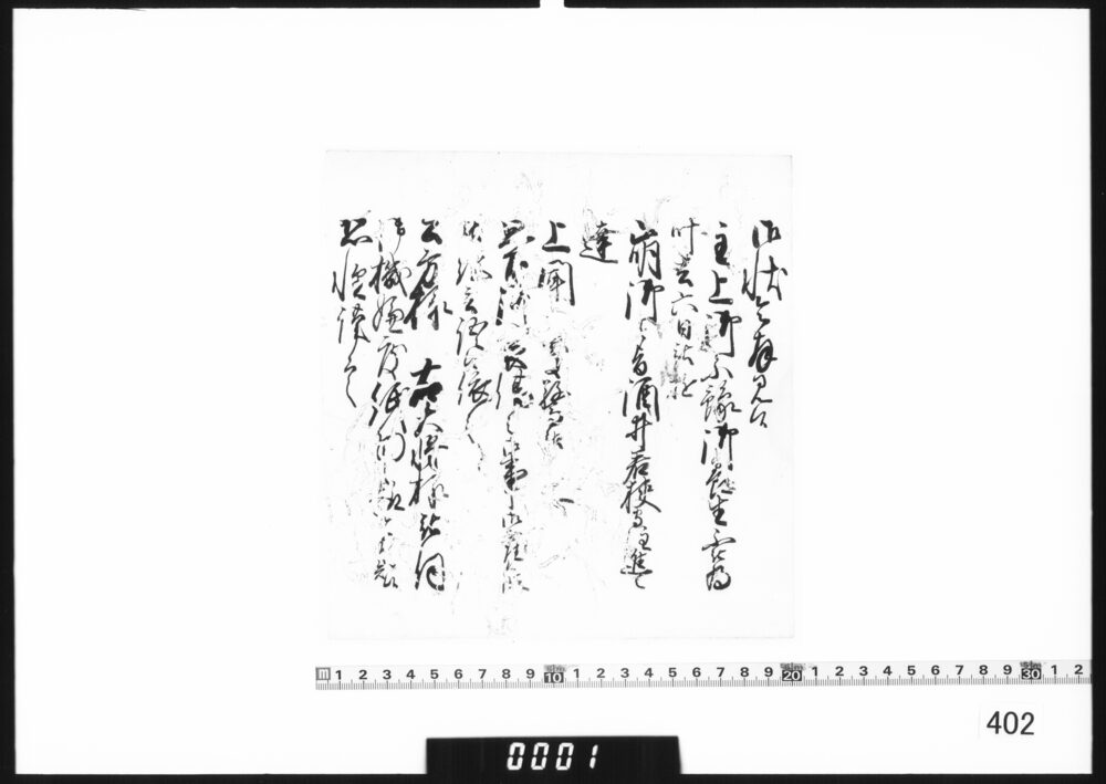 奉書断簡(主上崩御につき)