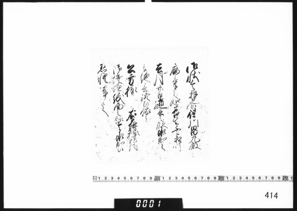 奉書断簡(去月徳川昌丸逝去につき)