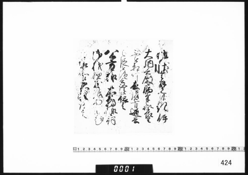 奉書断簡(紀伊大納言殿去月逝去につき)