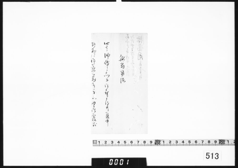 文書断片(腰当用方書付)