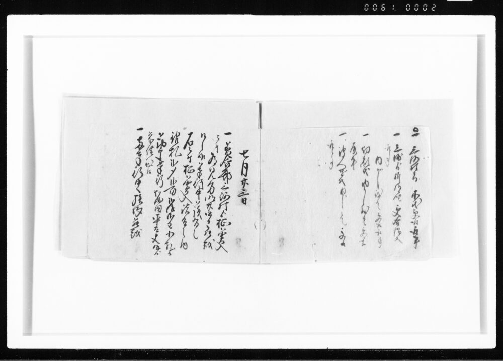 柾御買入ニ付 美含郡三河村江罷越一件 江戸幕府御徒組相原家文書