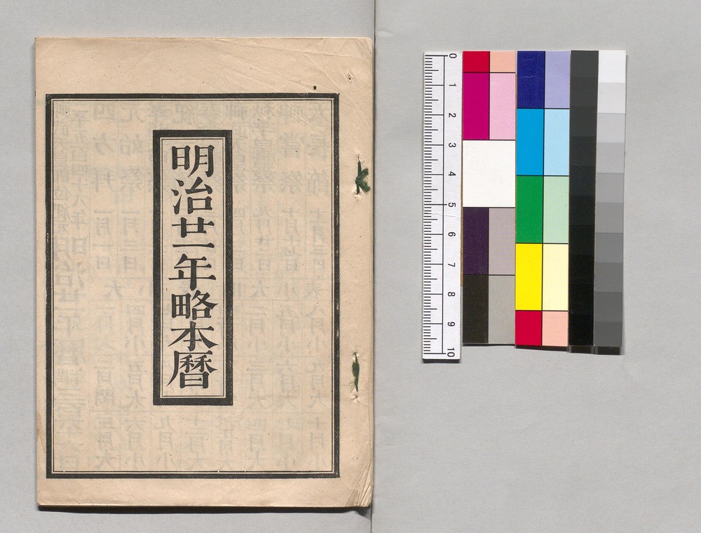 作品画像：明治二十一年略本暦