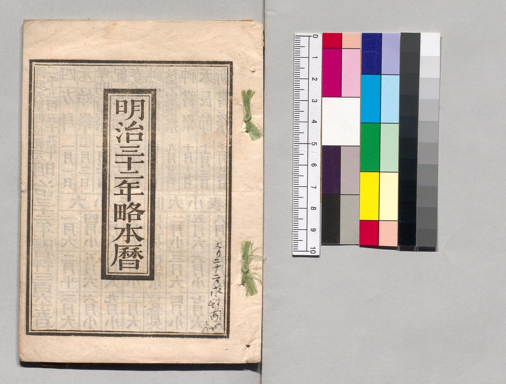 作品画像：明治三十二年略本暦