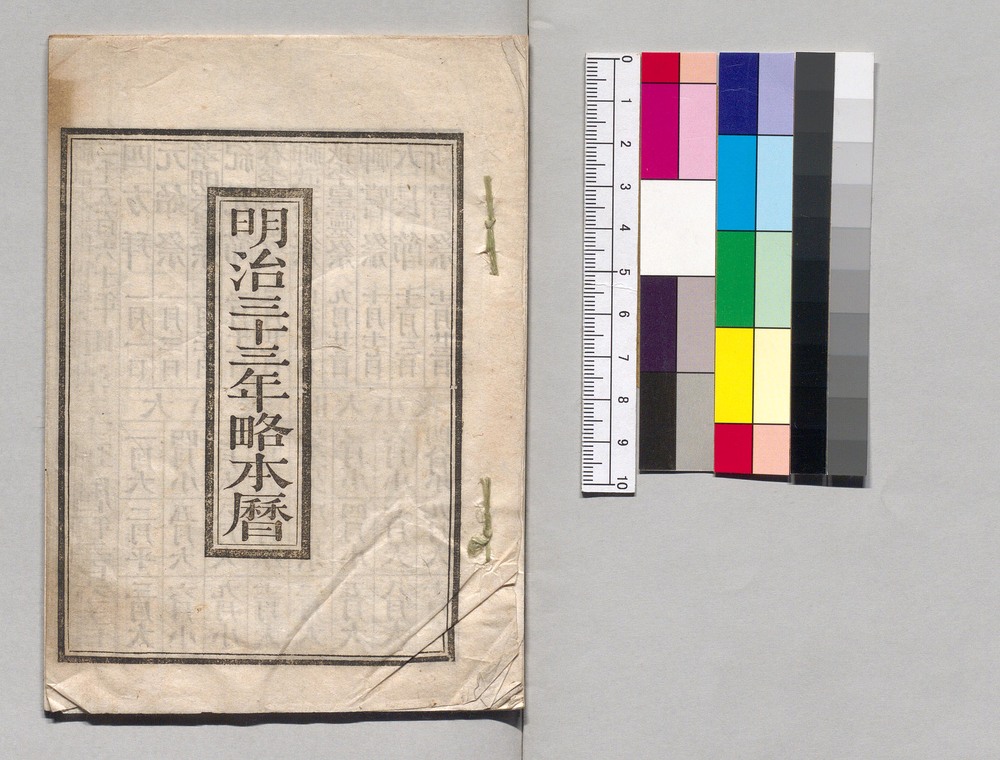 作品画像：明治三十三年略本暦