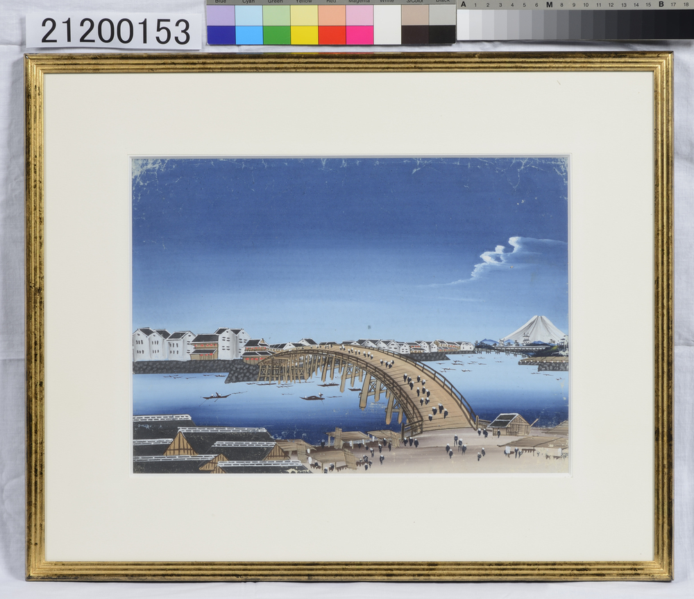 作品画像：泥絵　日本橋