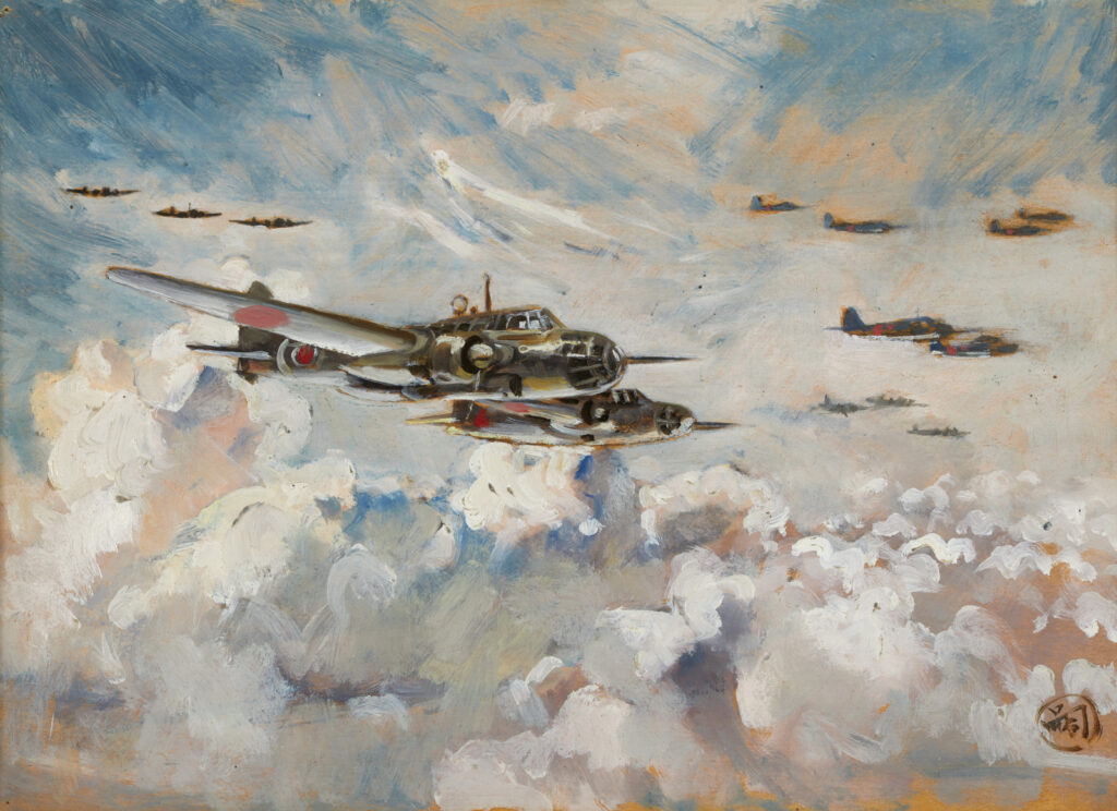 作品画像：［海洋爆撃（空中戦）］