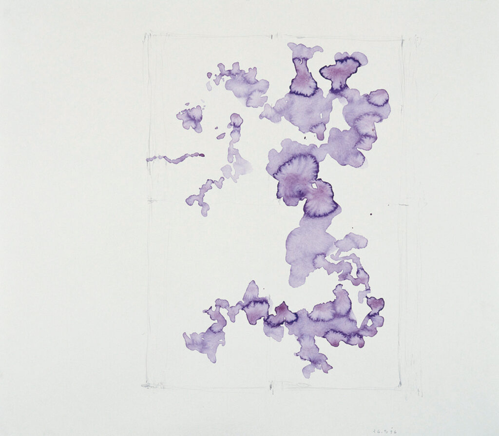 作品画像：《柔かに、還元 Ⅱ》のための作業譜断片（C-1）