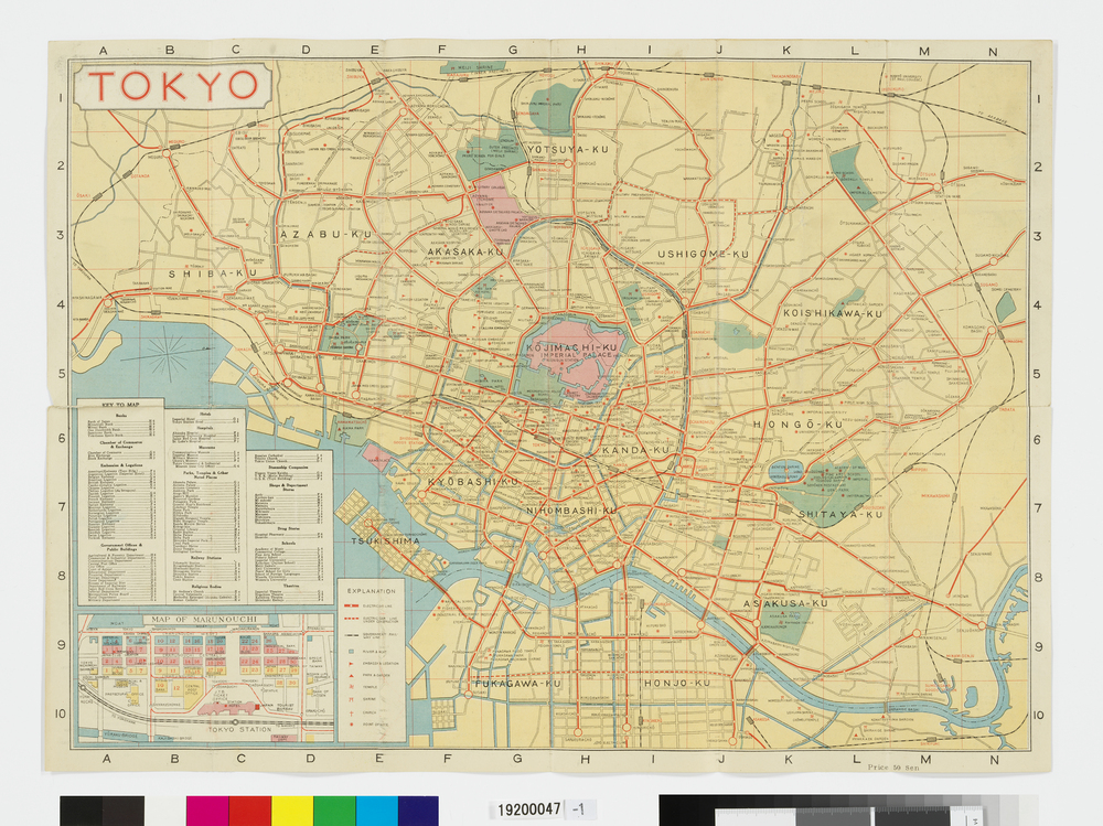 TOURIST MAP OF TOKYO （旅行者のための東京地図）