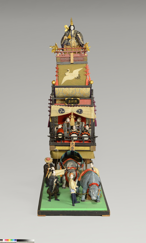 山王祭礼静人形山車模型