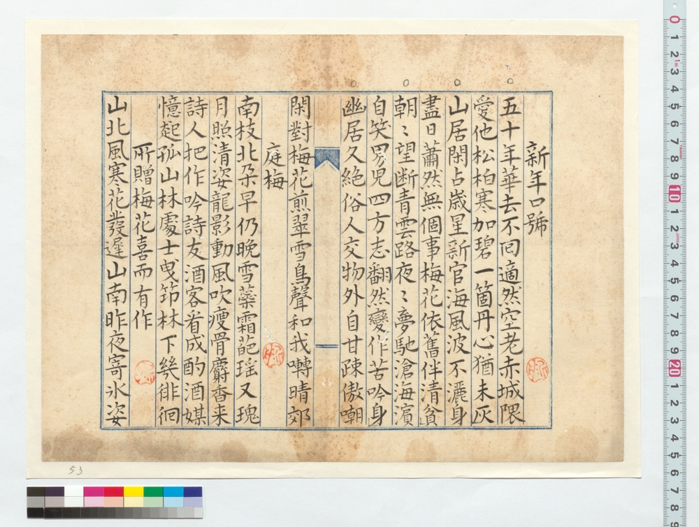 作品画像：漢詩稿　新年口号他