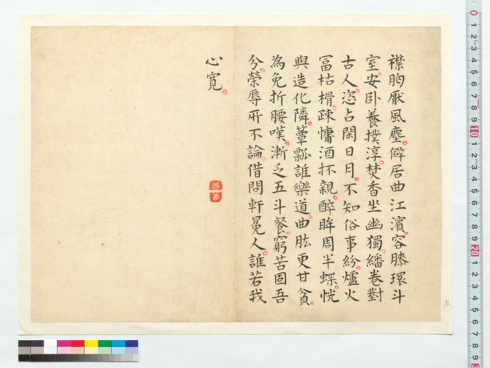 作品画像：書　襟胸厭風塵