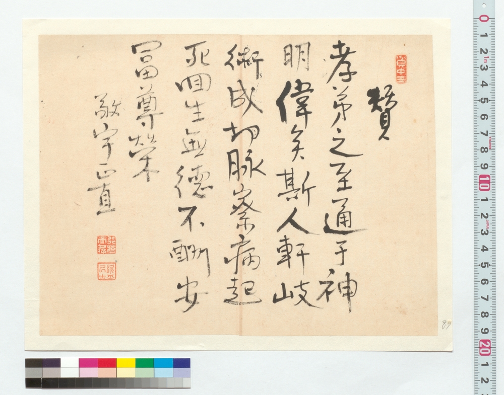 作品画像：書　賛