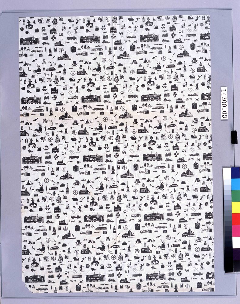 作品画像：阪急百貨店包装紙