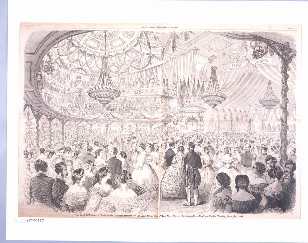 Grand Ball in Honor of Japanese(日本人を迎えて大舞踏会)(Frank Leslie’s Illustrated