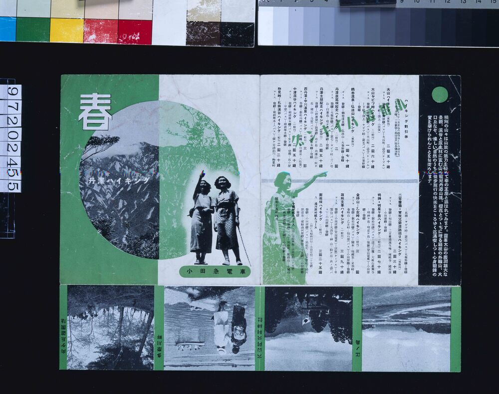 作品画像：沿線案内(春 丹沢ハイキング)