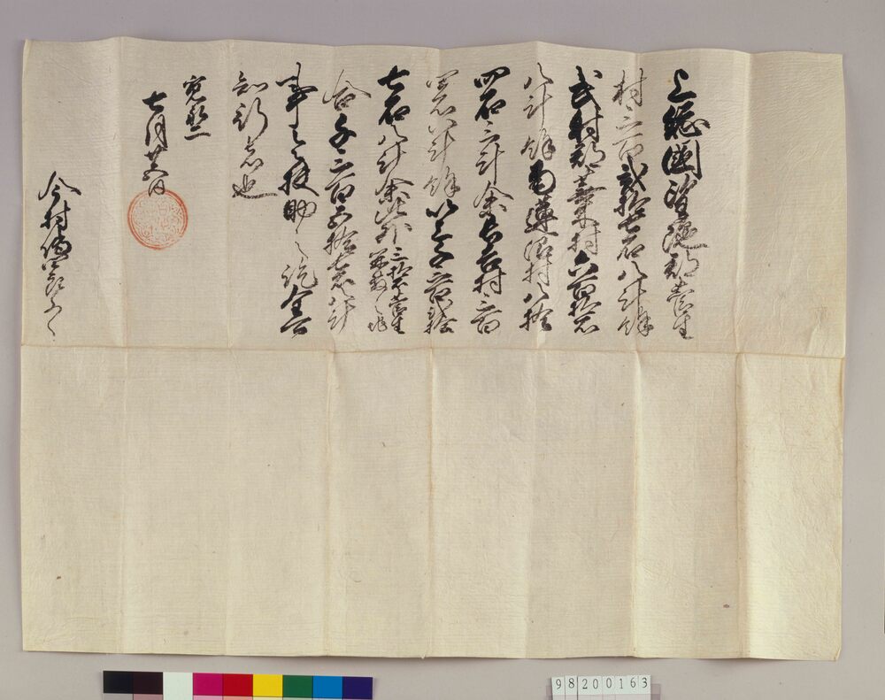 作品画像：徳川秀忠朱印状